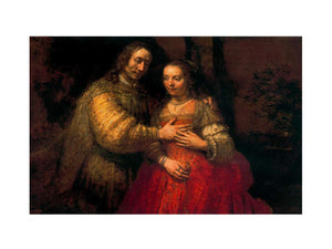 Portrait of Two Figures from the Old Testament, known as 'The Jewish Bride' Painting