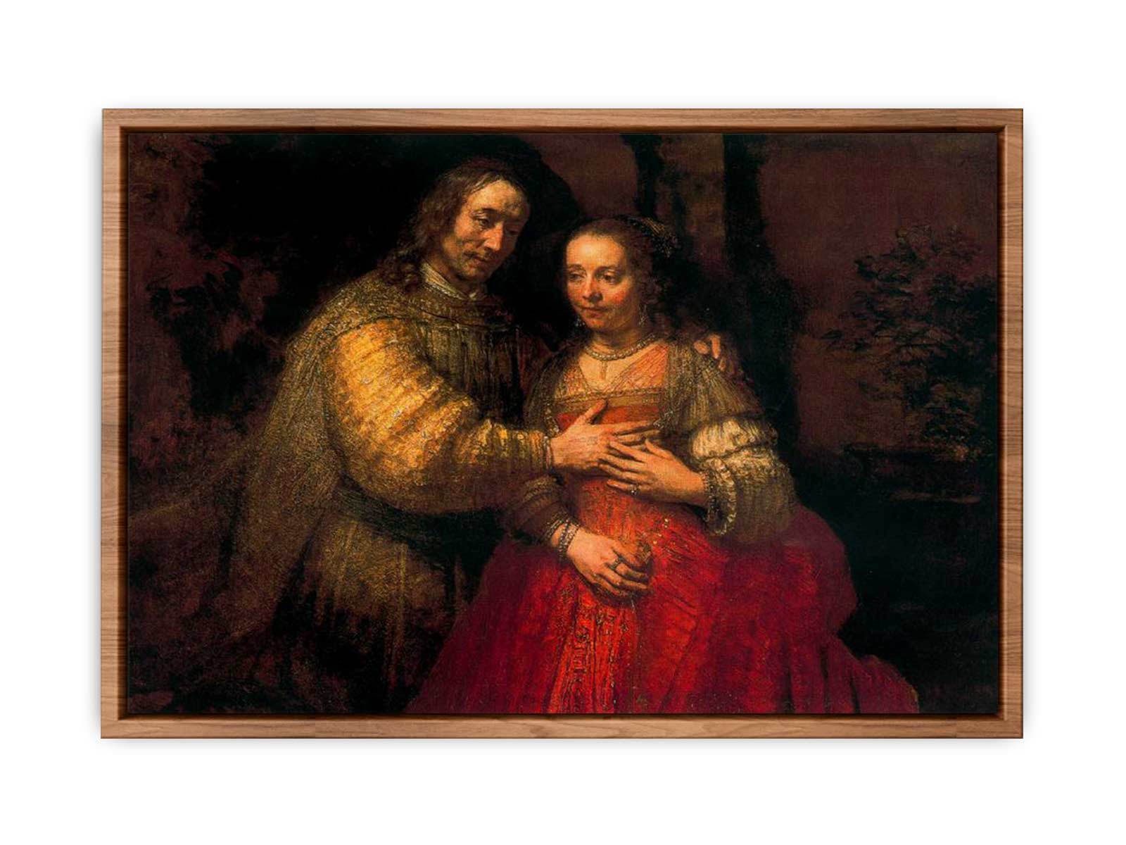Portrait of Two Figures from the Old Testament, known as 'The Jewish Bride' Painting