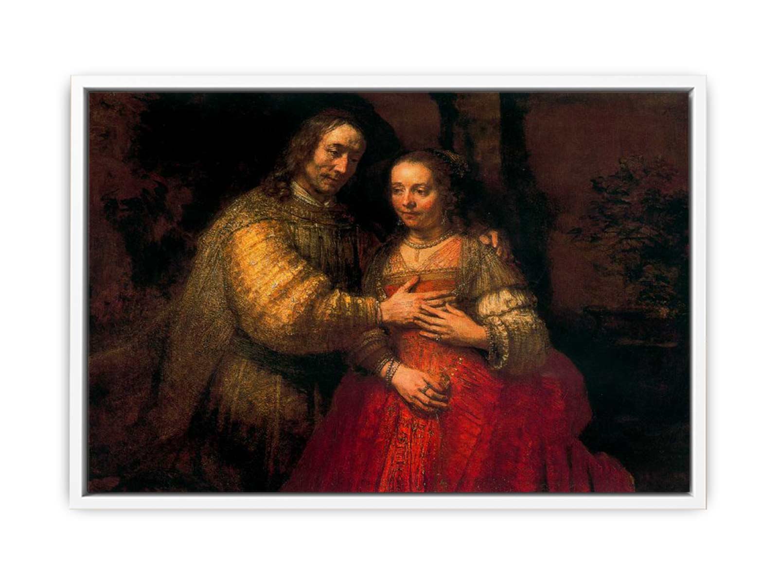 Portrait of Two Figures from the Old Testament, known as 'The Jewish Bride' Painting