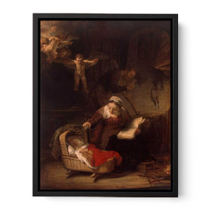The Holy Family with Angels 1645 Painting
