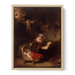 The Holy Family with Angels 1645 Painting