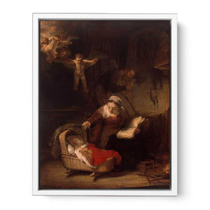 The Holy Family with Angels 1645 Painting