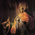David Playing The Harp To Saul 