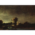 Landscape with a Stone Bridge c. 1637 Painting