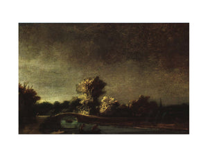 Landscape with a Stone Bridge c. 1637 Painting