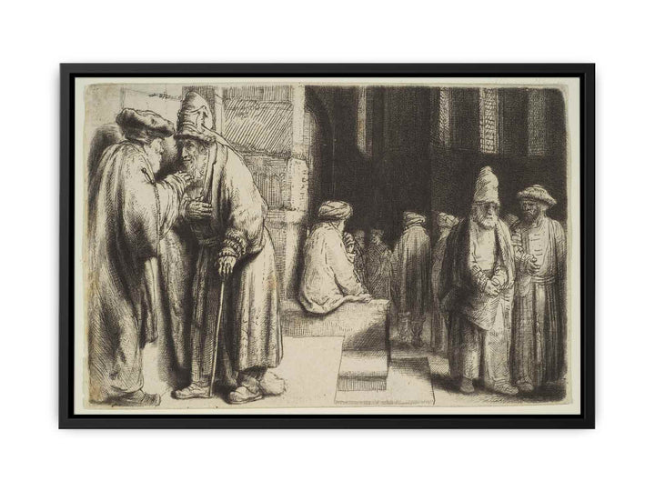 Jews in the Synagogue
 Painting