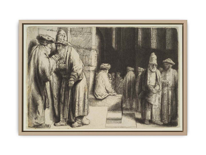 Jews in the Synagogue
 Painting