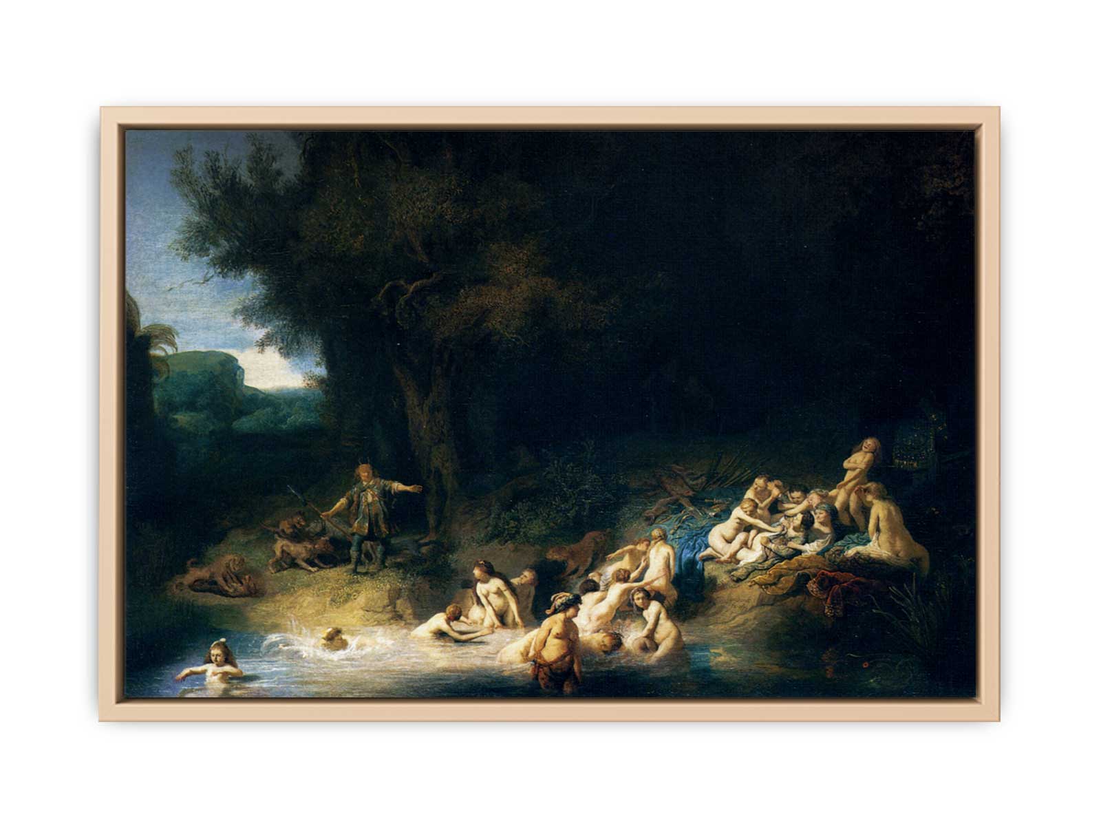 Diana and her Nymphs Bathing, with Actaeon and Callisto
 Painting