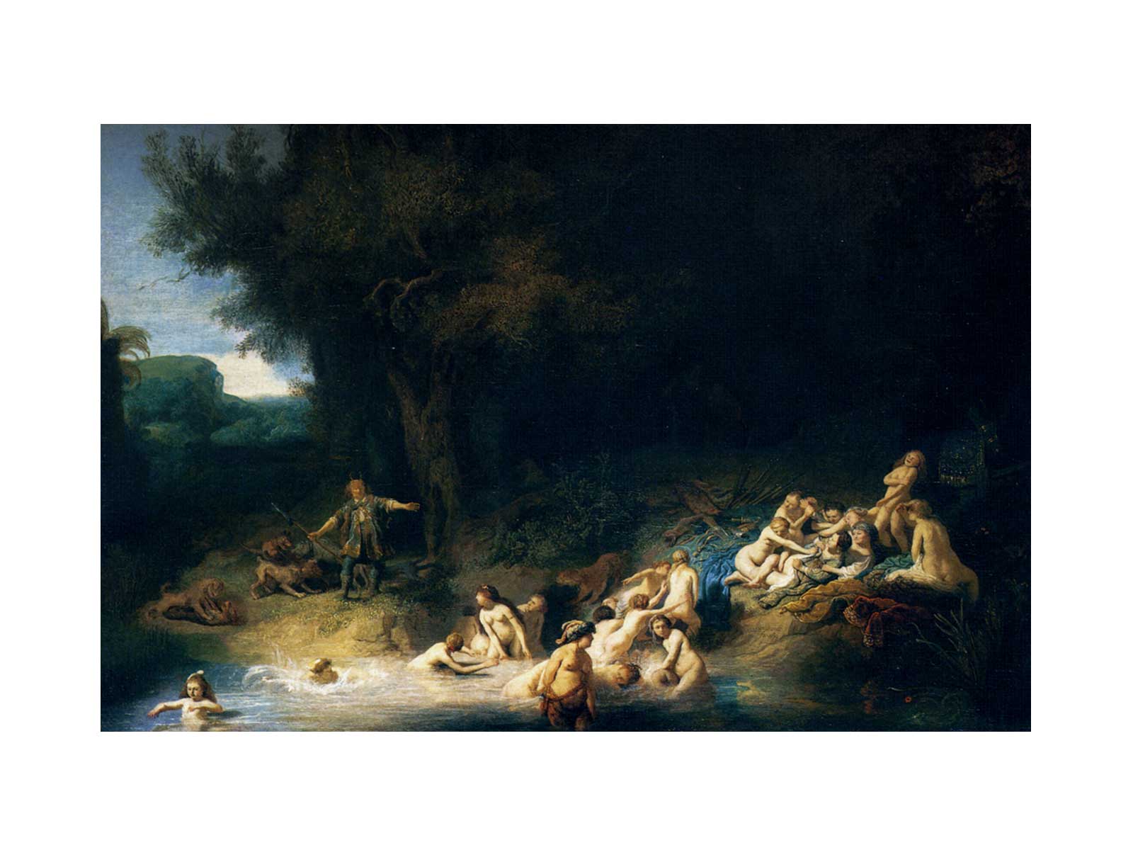 Diana and her Nymphs Bathing, with Actaeon and Callisto
 Painting