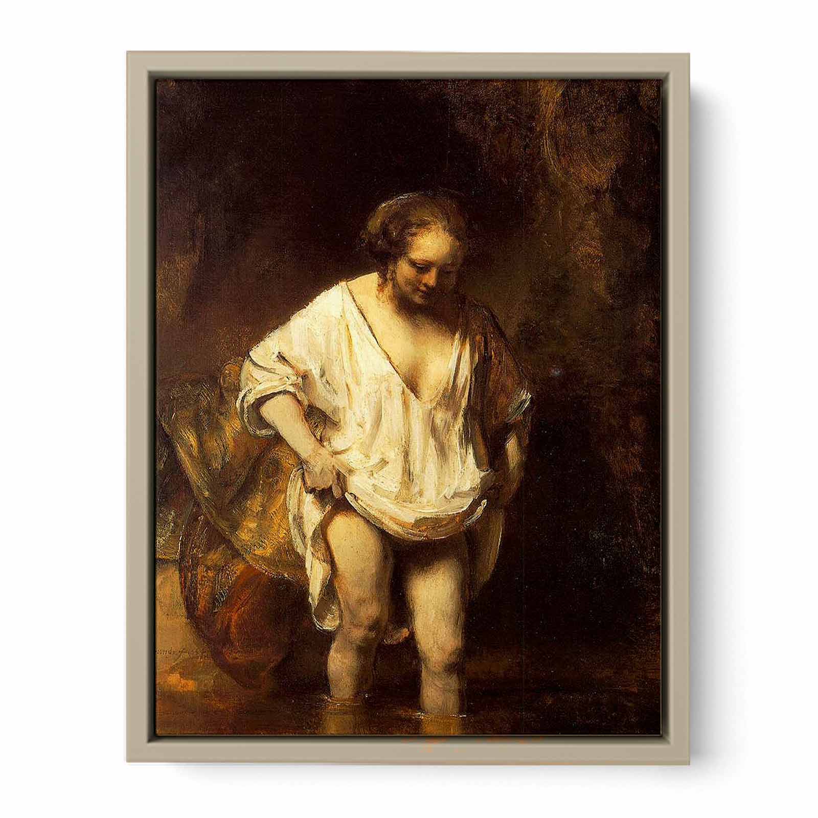 Hendrickje Bathing in a River 1654 Painting