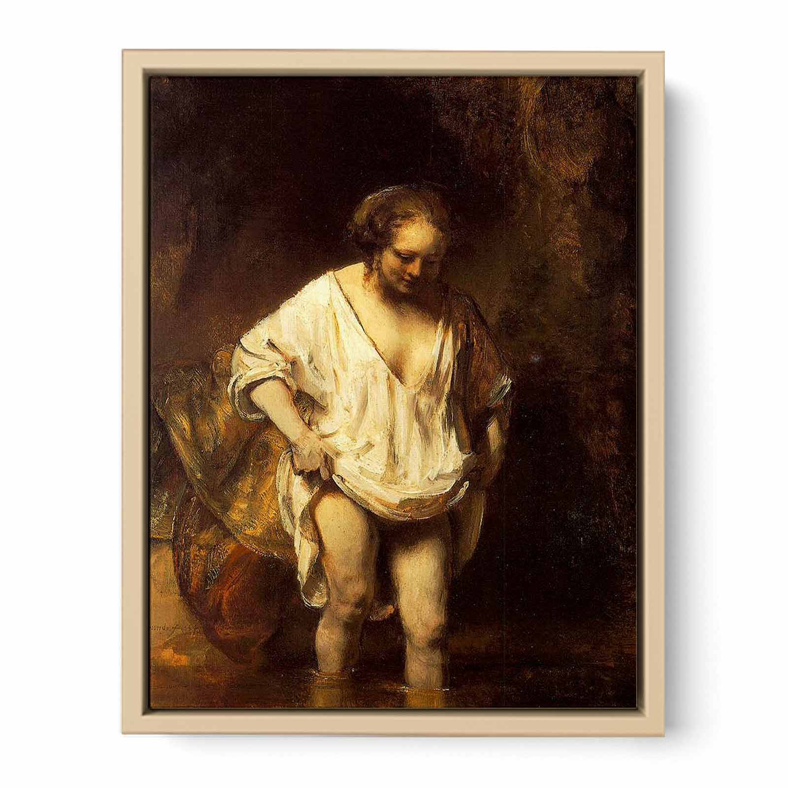 Hendrickje Bathing in a River 1654 Painting