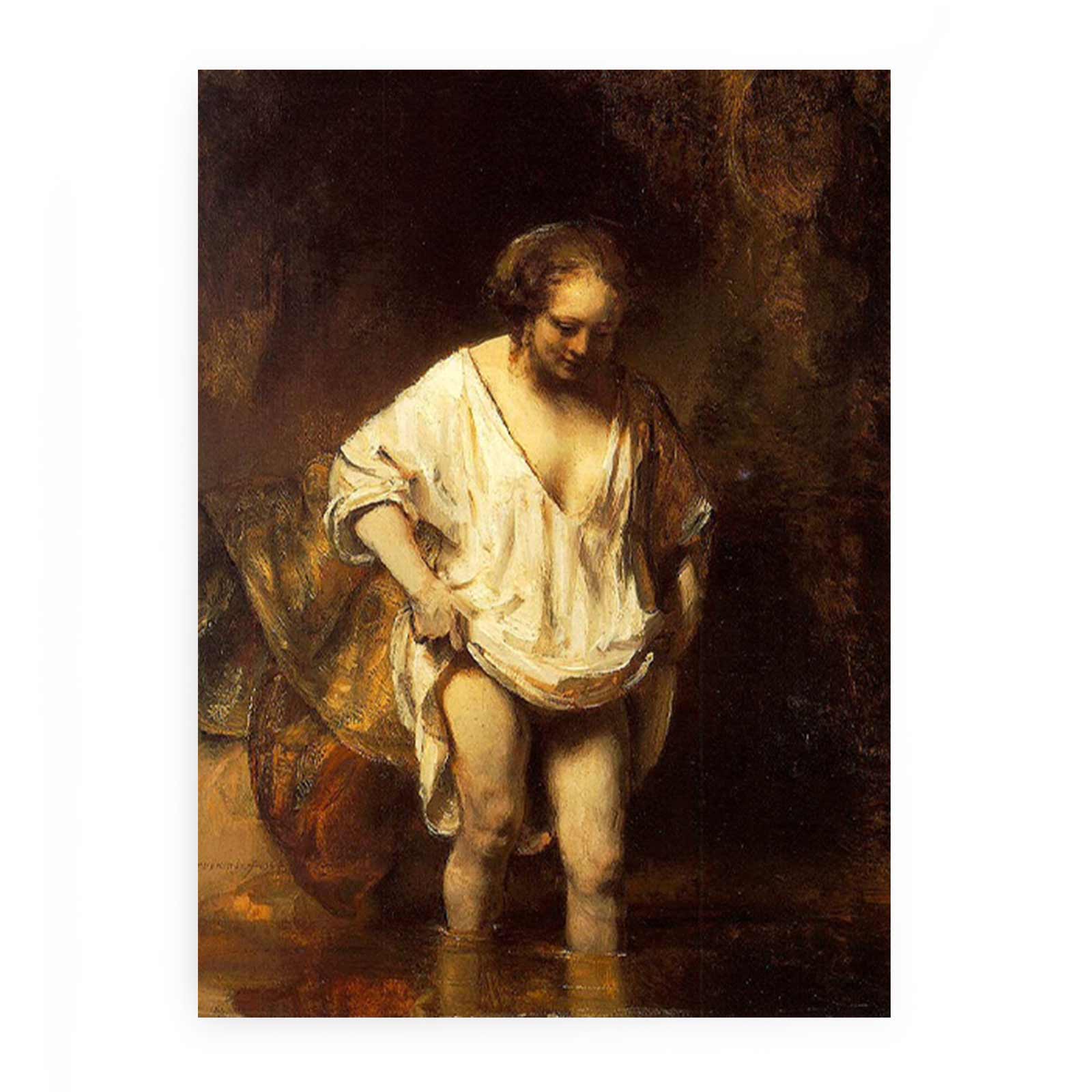 Hendrickje Bathing in a River 1654 Painting