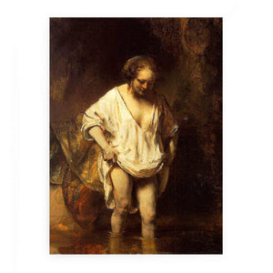 Hendrickje Bathing in a River 1654 Painting