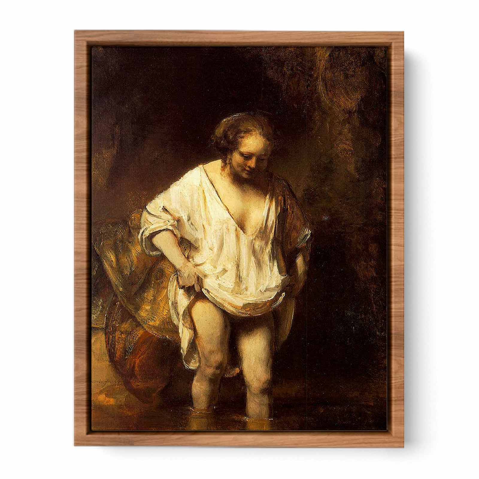 Hendrickje Bathing in a River 1654 Painting