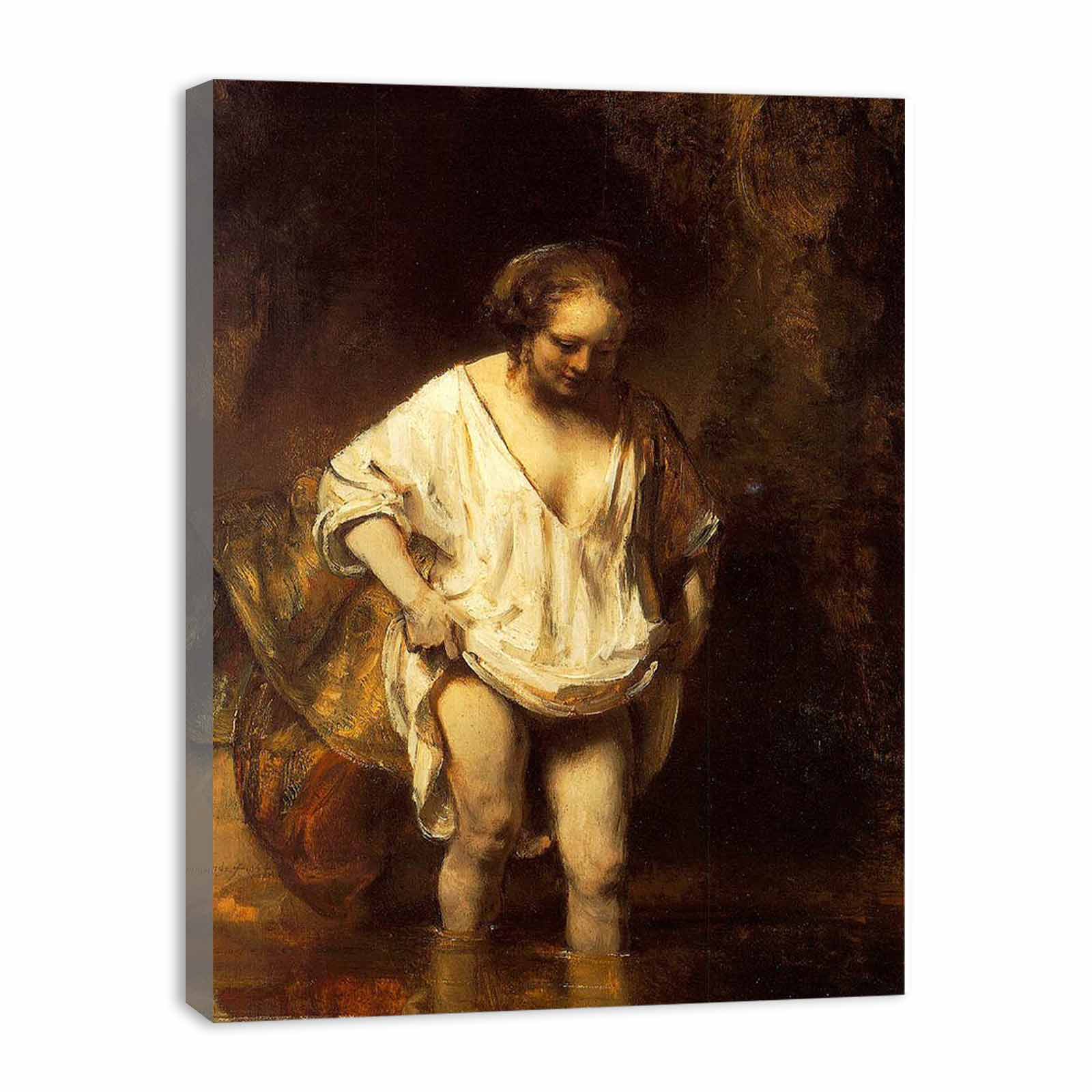 Hendrickje Bathing in a River 1654 Painting