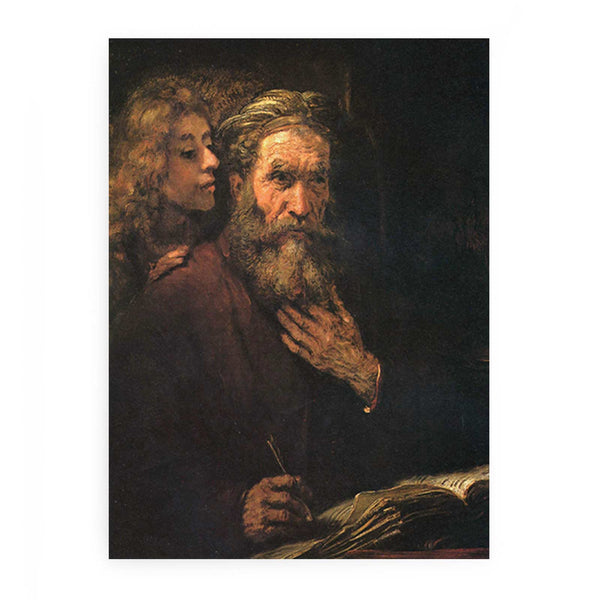 Evangelist Matthew and the Angel 1661 Painting