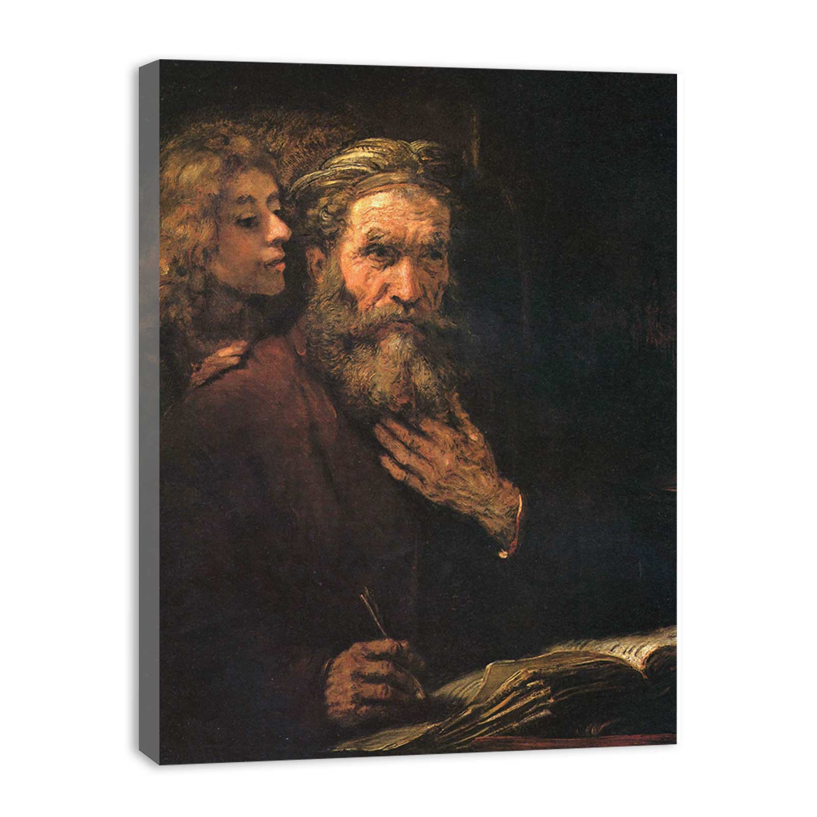 Evangelist Matthew and the Angel 1661 Painting