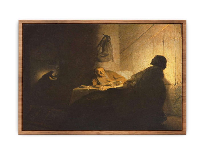 Christ at Emmaus Painting