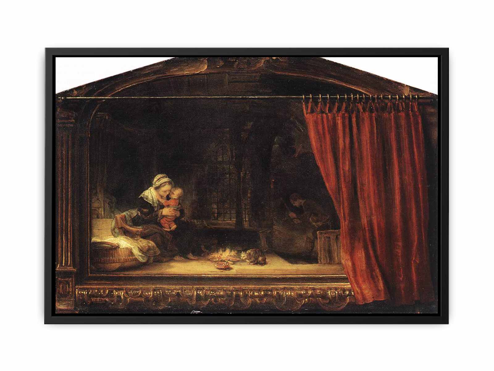 The Holy Family with a Curtain 1646
 Painting