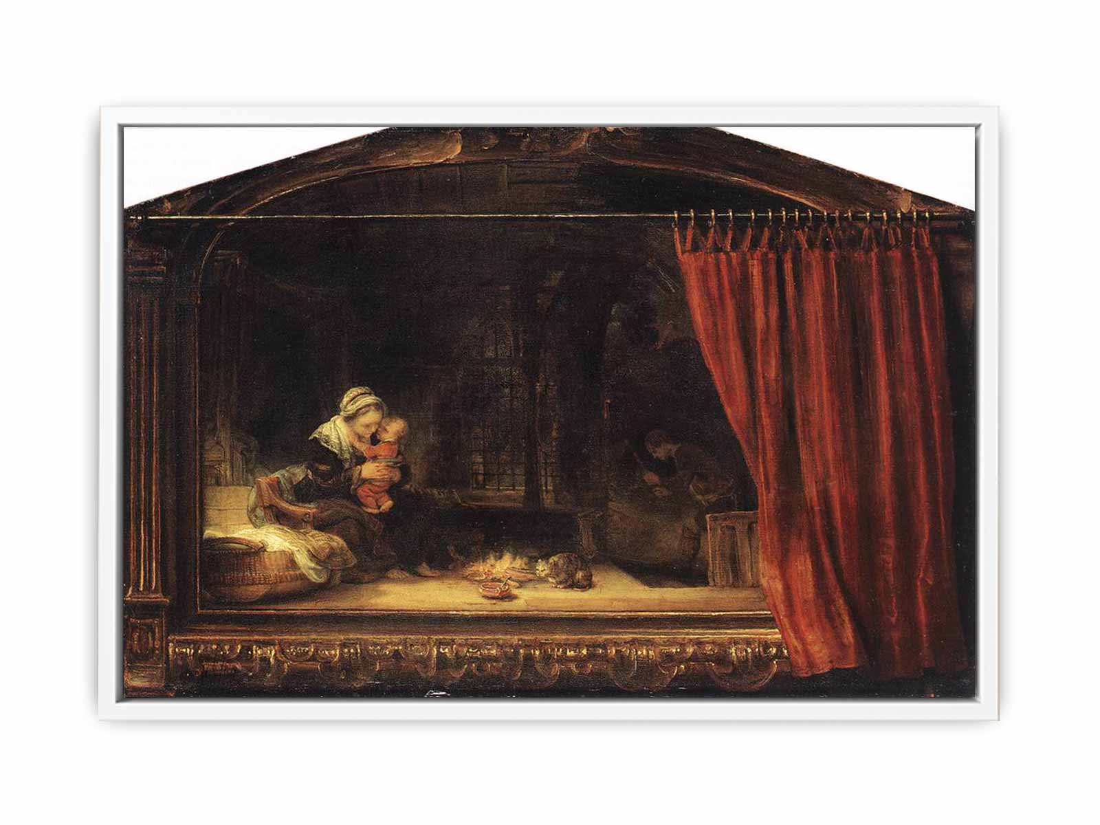 The Holy Family with a Curtain 1646
 Painting