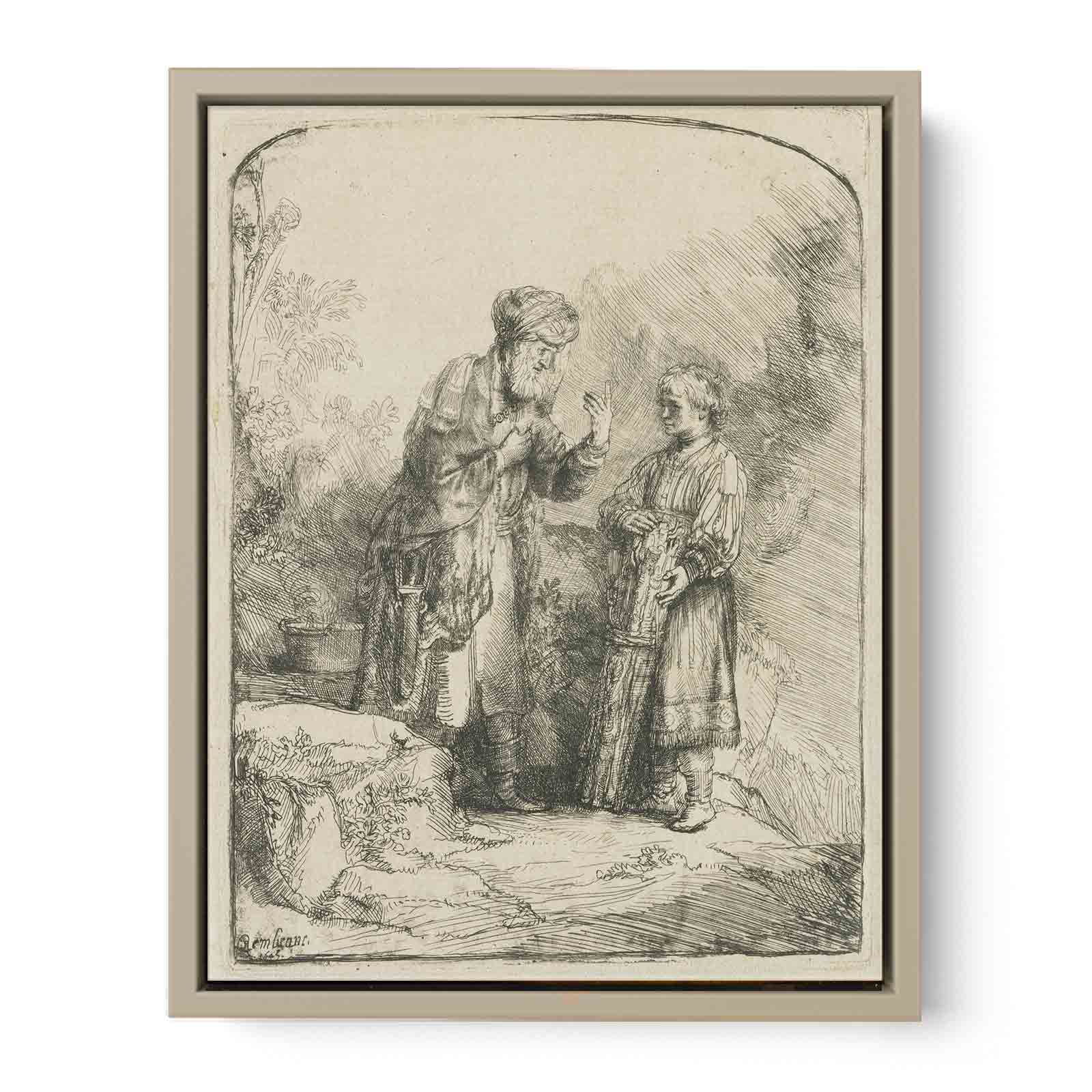 Abraham and Isaac Painting