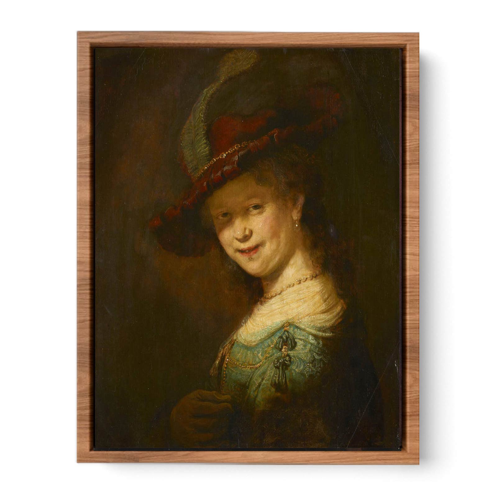 Portrait of the Young Saskia 1633 Painting