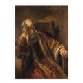 Old man on armchair Painting