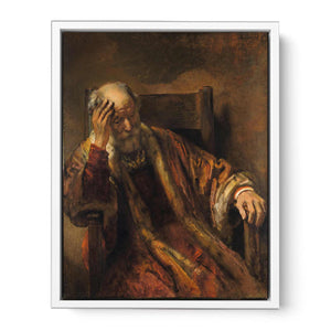 Old man on armchair Painting