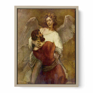 Le Combat De Jacob Avec L Ange,berlin 1660 Painting
