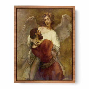 Le Combat De Jacob Avec L Ange,berlin 1660 Painting