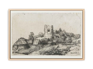 Landscape with a square Tower Painting