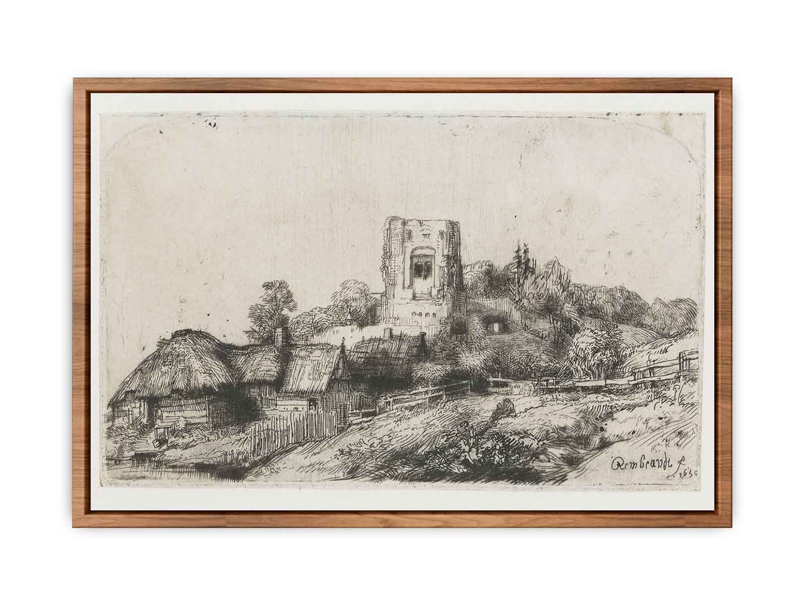 Landscape with a square Tower Painting