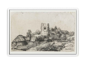 Landscape with a square Tower Painting