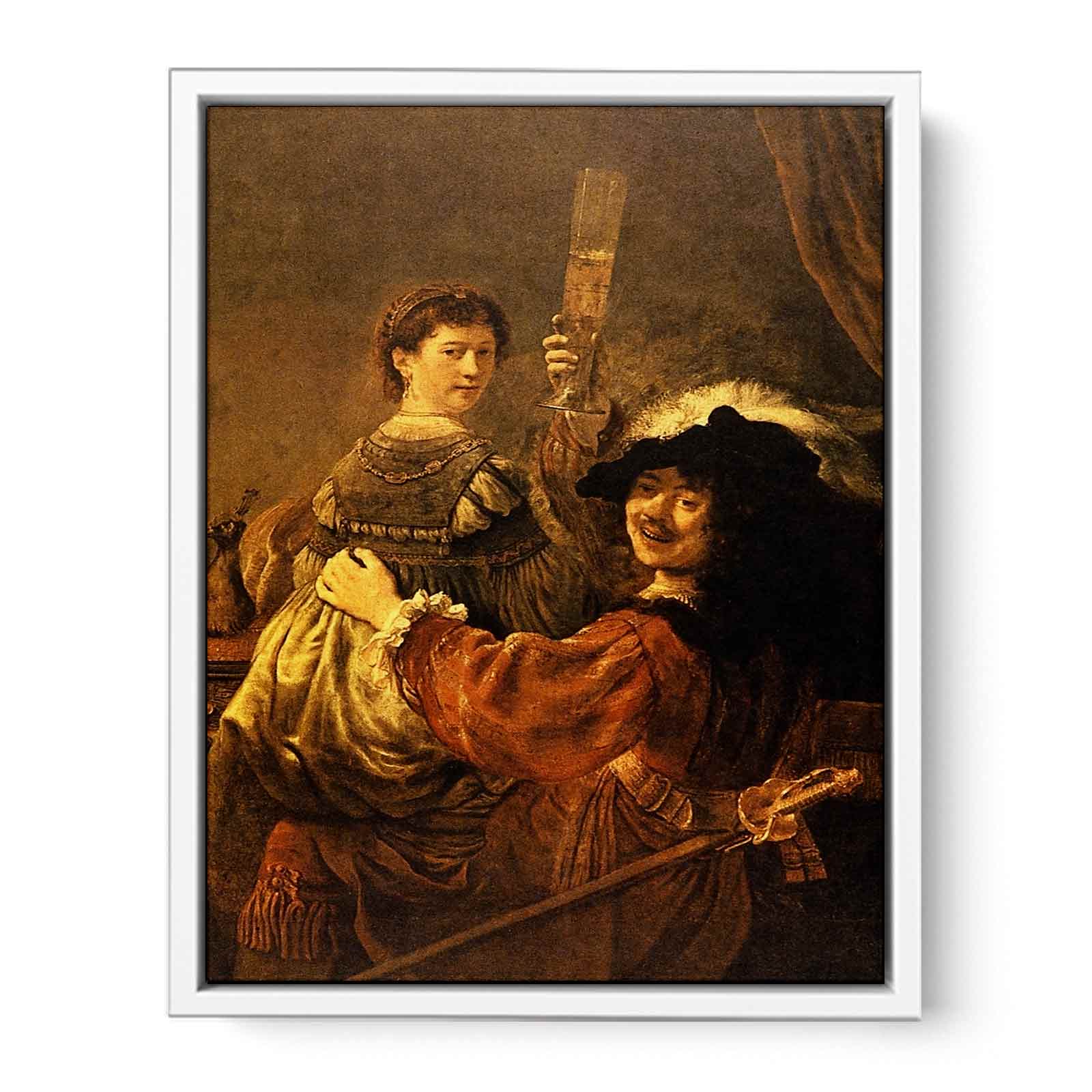 Self-portrait With Saskia (or The Prodigal Son With A Whore) Painting