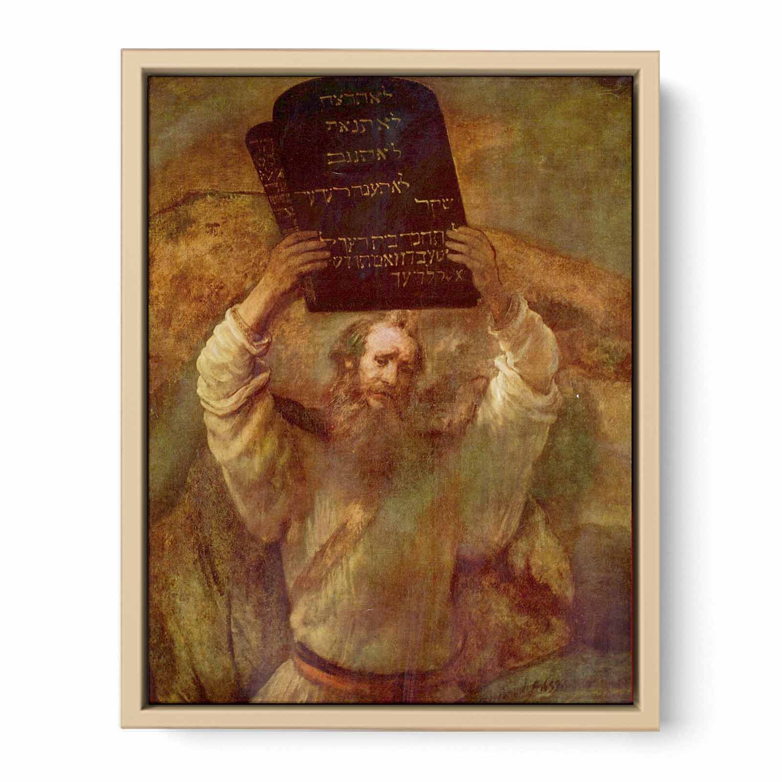 Moses Smashing the Tables of the Law Painting