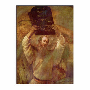 Moses Smashing the Tables of the Law Painting