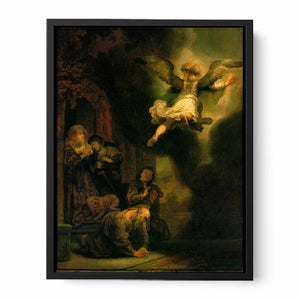 The Archangel Leaving the Family of Tobias 1637 Painting