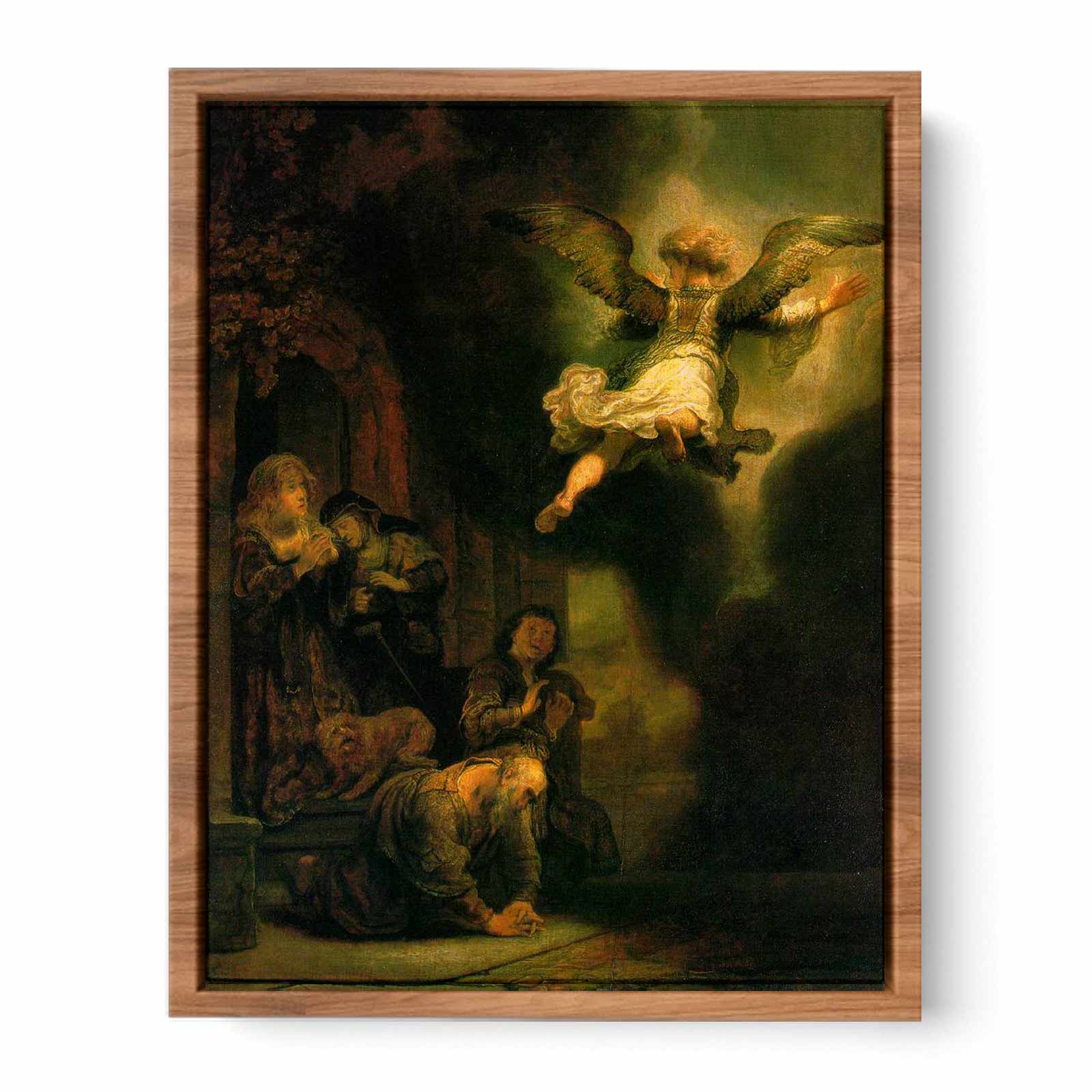 The Archangel Leaving the Family of Tobias 1637 Painting