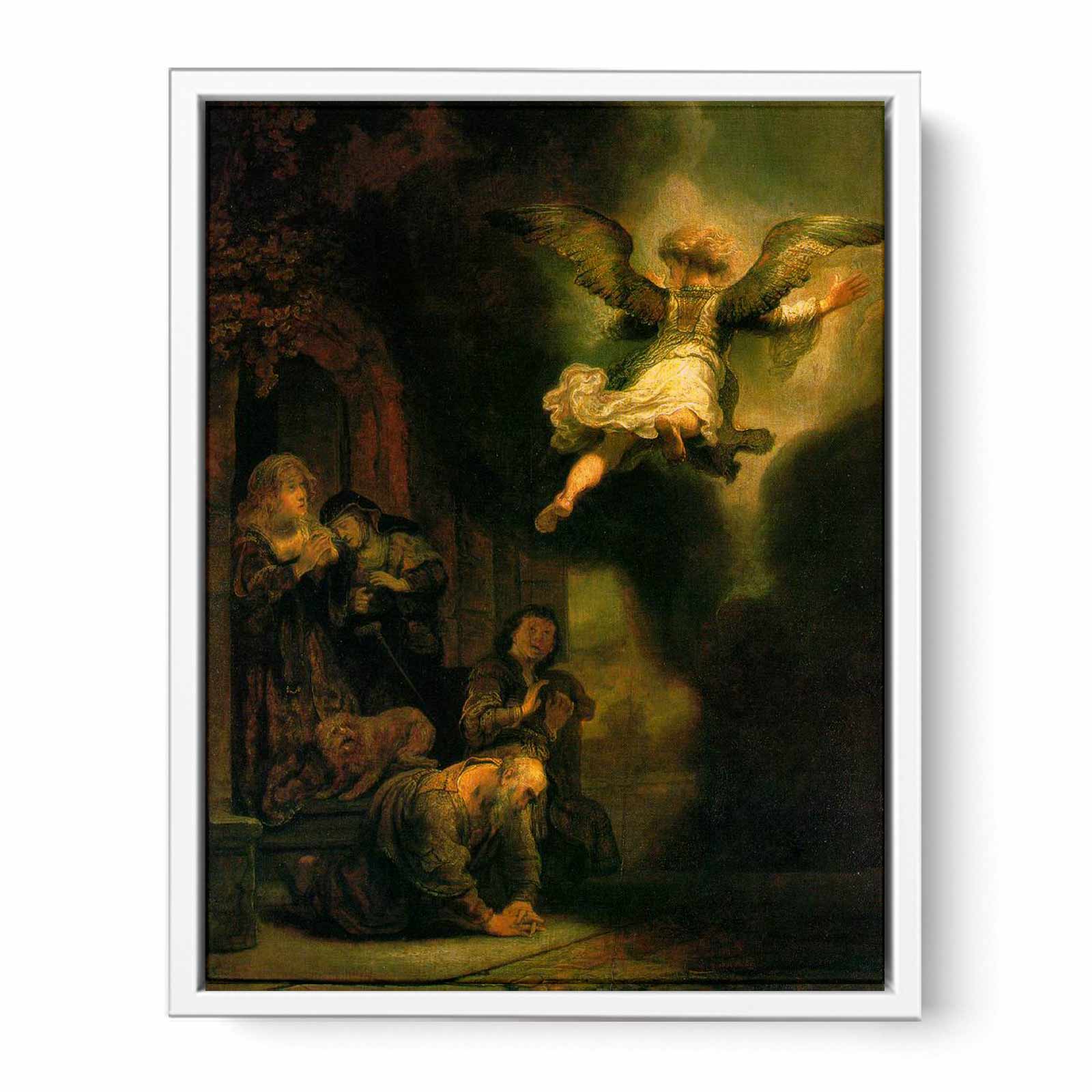 The Archangel Leaving the Family of Tobias 1637 Painting