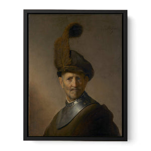An Old Man in Military Costume Painting