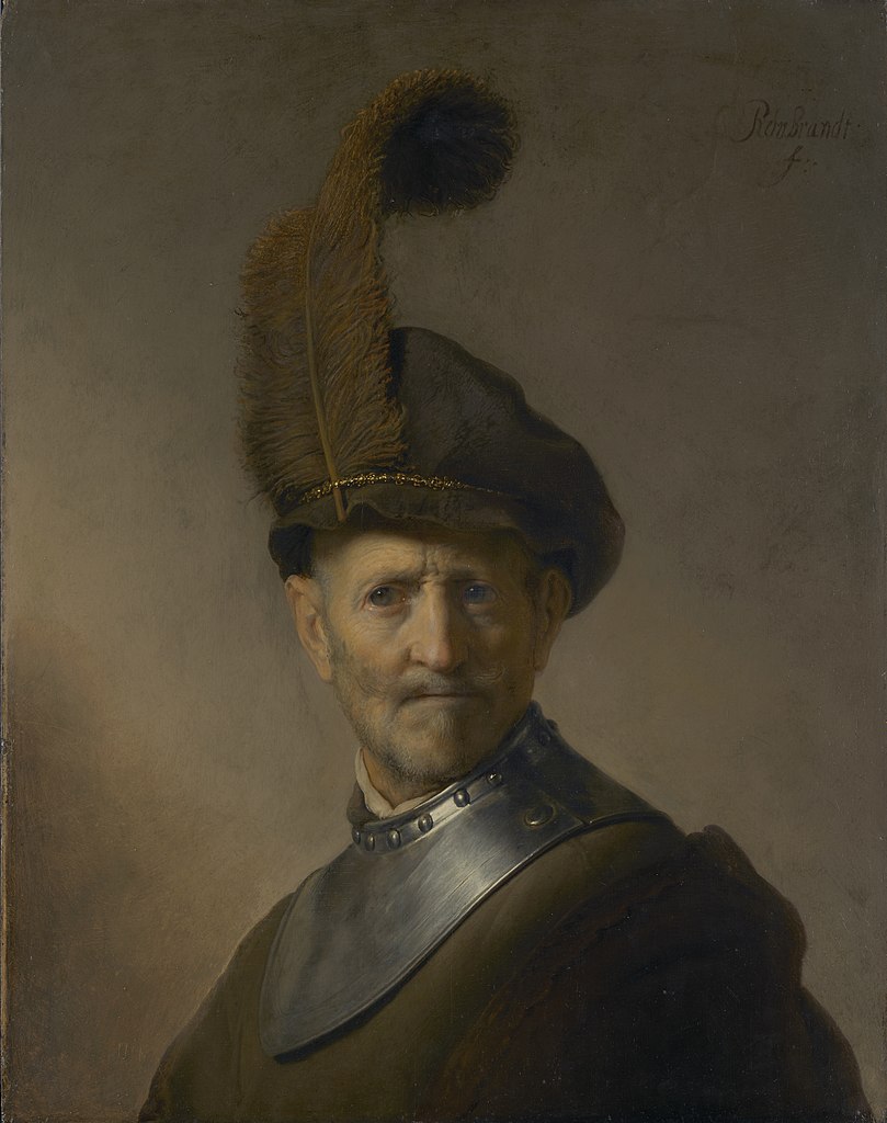 An Old Man in Military Costume 