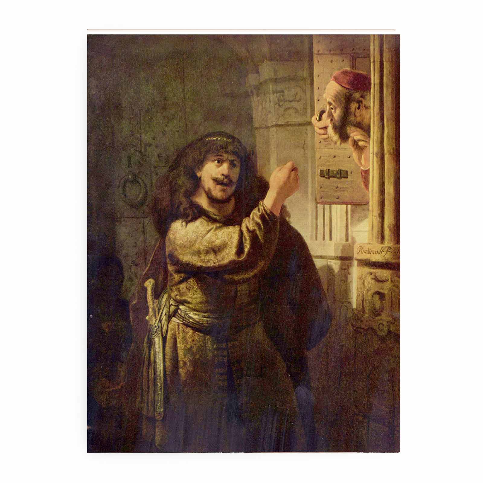 Samson Threatening His Father-in-Law Painting
