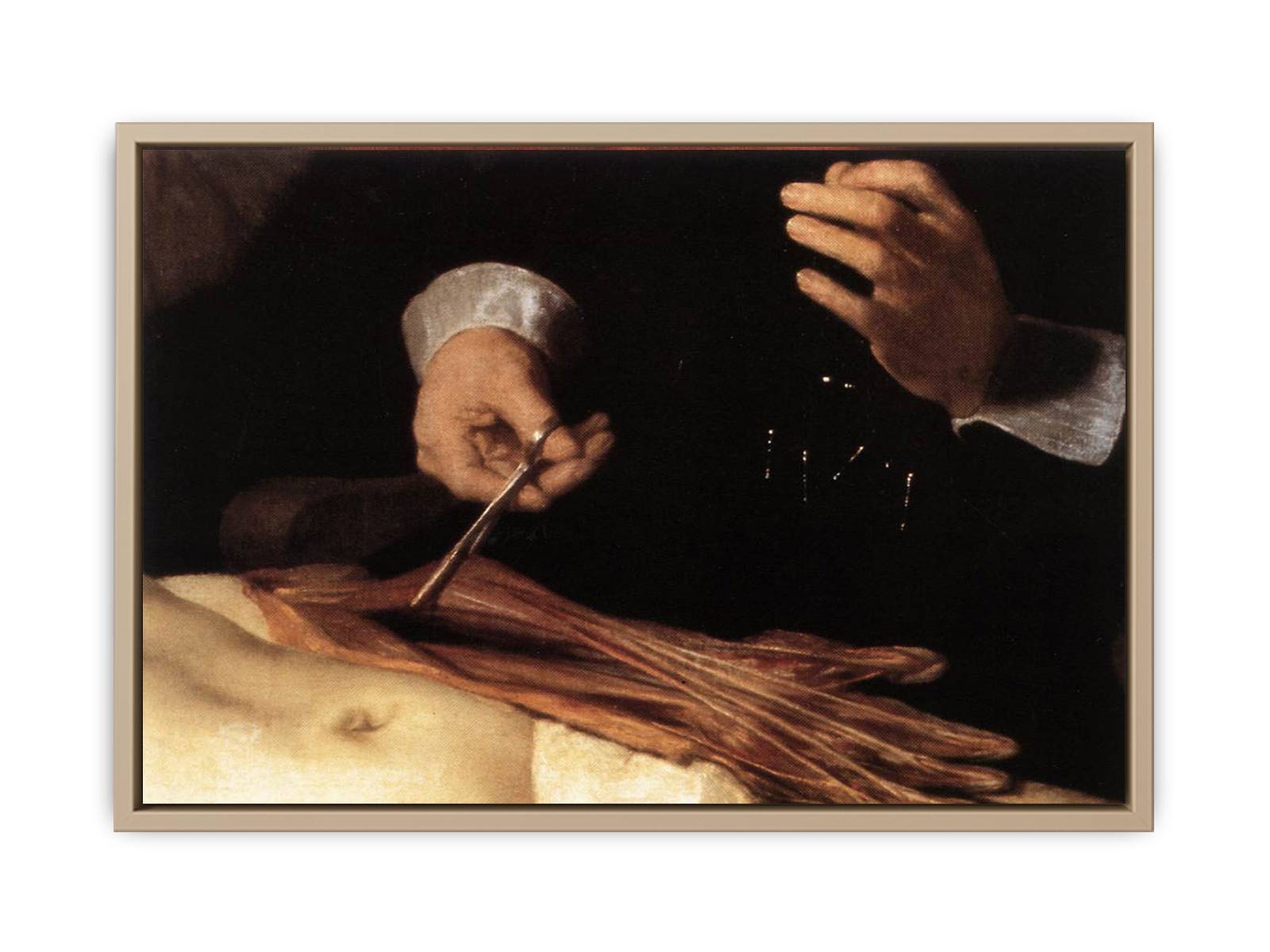 The Anatomy Lecture of Dr. Nicolaes Tulp (detail) 1632
 Painting