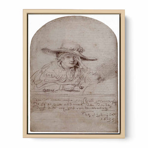 Saskia In A Straw Hat Painting