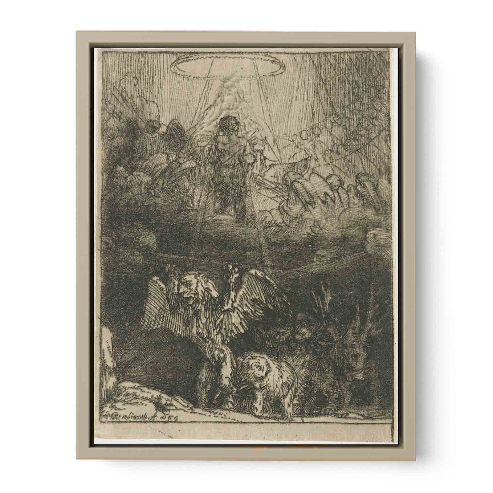 Daniel's Vision of the Four Beasts, from Four Illustrations to a Spanish Book Painting