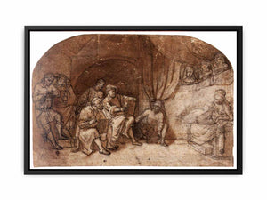 Drawing from the Nude Model in Rembrandt's Studio
 Painting