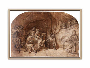 Drawing from the Nude Model in Rembrandt's Studio
 Painting