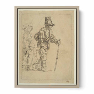 A Peasant Family on the Tramp Painting