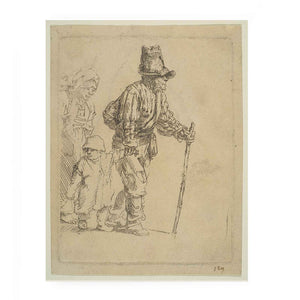 A Peasant Family on the Tramp Painting