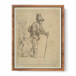 A Peasant Family on the Tramp Painting